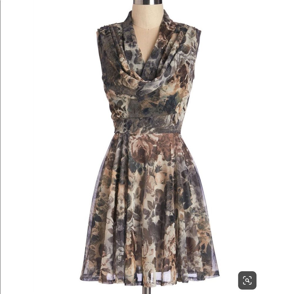 Gorgeous Floral Mystic Cowl Dress